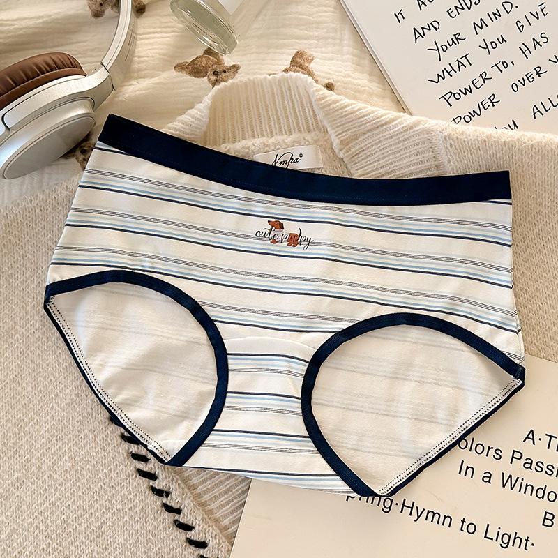Девочки Весна и Осень Чистый Хлопок 10A Антибактериальные Дышащие Трусики с Удлиненной Ластовицей M