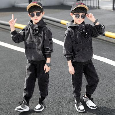 Children’s Clothing for Girls Spring Boys Denim Set Long-sleeved Denim Jacket + Pant 2pcs Suit Baby Boy Clothes Set