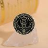 Gothic Style Divination Brooch: Retro Magic Circle Coin Badge