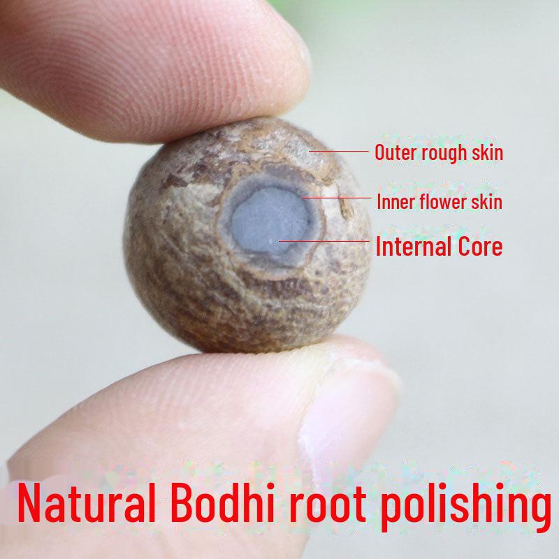 White Jade & Bodhi Root Lotus Beads Bracelet: Unisex Creative Buddhist Rosary