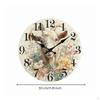 Decorative Wall Clock NonTicking Silent VintageRetroThemed for Living Room, Bedroom