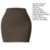 Women Mini Skirt Elastic High Waist Solid Color Short Skirt Hip-Hugging Bodycon Skirt Soft Breathable