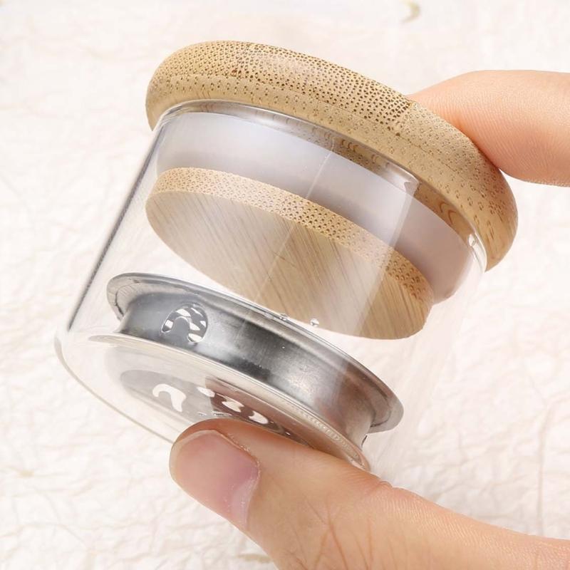 Glass Nail Brush Washer With Secure Lid And Mesh Filter For Gel Polishing Removal And Diy Tools