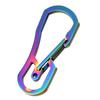 Multifunctional Carabiner for Key Ring Clip for Titanium Plating for Key Chain Holder Bottle Opener for Home, Office, Ca