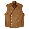 Boys Medieval Prince Waistcoat Victorian Vintage Gothic Steampunk Double Breasted Vest Halloween Cosplay Costume