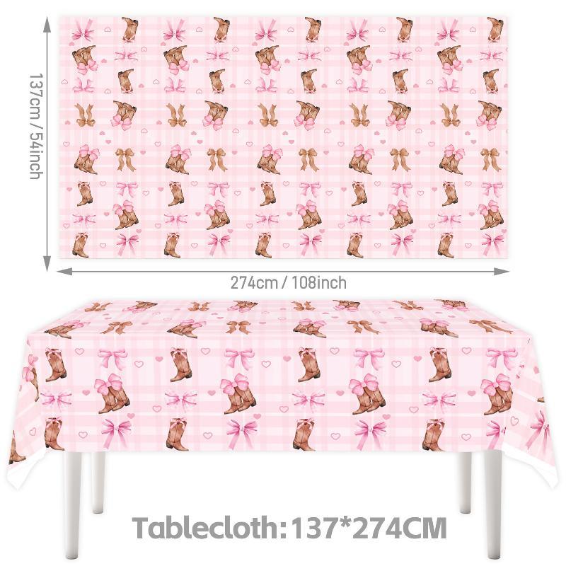Pink Denim Birthday Party Decoration Tableware Plate Cup Napkin Tablecloth Laqi For Baby Shower