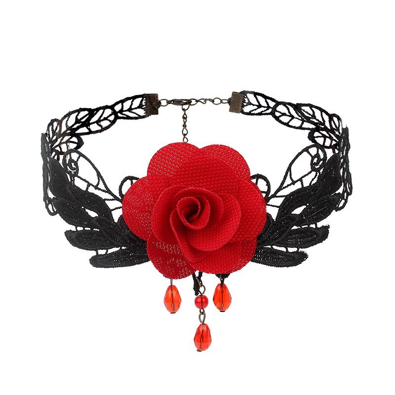 Dark Gothic Lolita Chocker Neckchain Collar with Gift Box