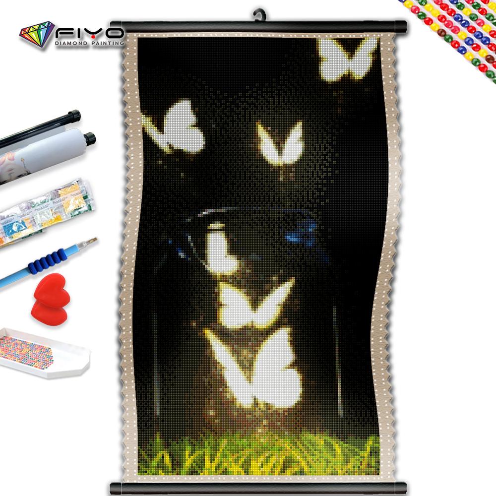 

5D DIY Рамка Алмазная вышивка Светящаяся бабочка Картина Бутылка Мозаика Животное Рукоделие Ручная работа Подарок Украшение дома