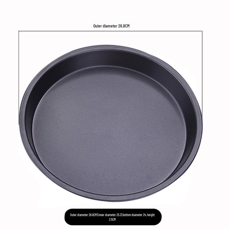 Antihaft-Pizzaform Schwarz mit breitem Rand - Erhältlich in den Größen 6", 7", 8" und 10" für Backen für die ganze Familie