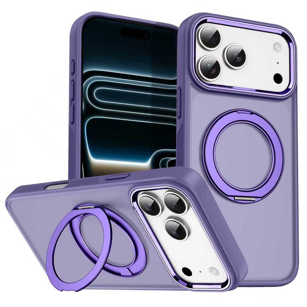Applicable to iPhone17ProMax escape armor 360 bracket magnetic mobile phone case Apple 16Pro anti-drop 15 protective case