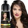 Shampoo Colorante per Capelli Herbishh (Marrone Scuro, 500ml) - Colorazione per Capelli Senza Ammoniaca per Donne e Uomini | Shampoo Colorante Permanente con Copertura 100% dei Capelli Bianchi