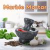 Practical Manual Marble Garlic Mortar Mushroom Pestle Mini Herbs Grind Bowl Retro Household Spices Mill Kitchen Utensil