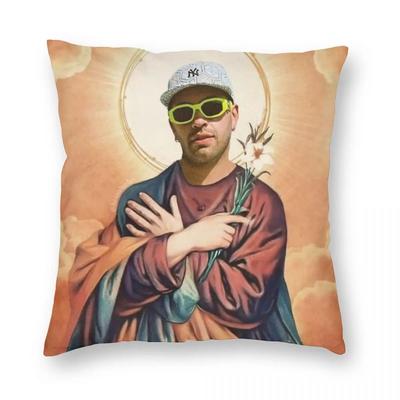 San Ferxxo Feid Brille Kissenbezug Weicher Polyester Kissenbezug Geschenk Lustig Jesus Kissenbezug Bezug Auto Reißverschluss 4040cm