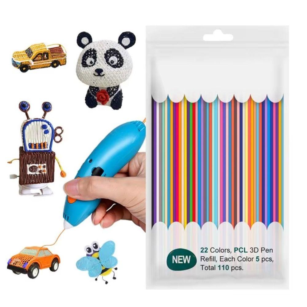 PCL Material 3D Pen Replace Refills Low Temperature 3D Printing Refill 3D Pen Accessories