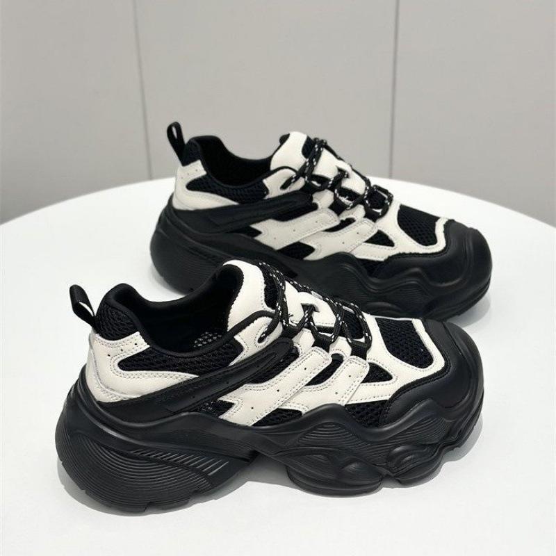 Popular Mesh Dad Shoes Women's Autumn 2025 New Mesh Breathable Outdoor Mountaineering Sports Shoes Women's Ugly Cute Shoes