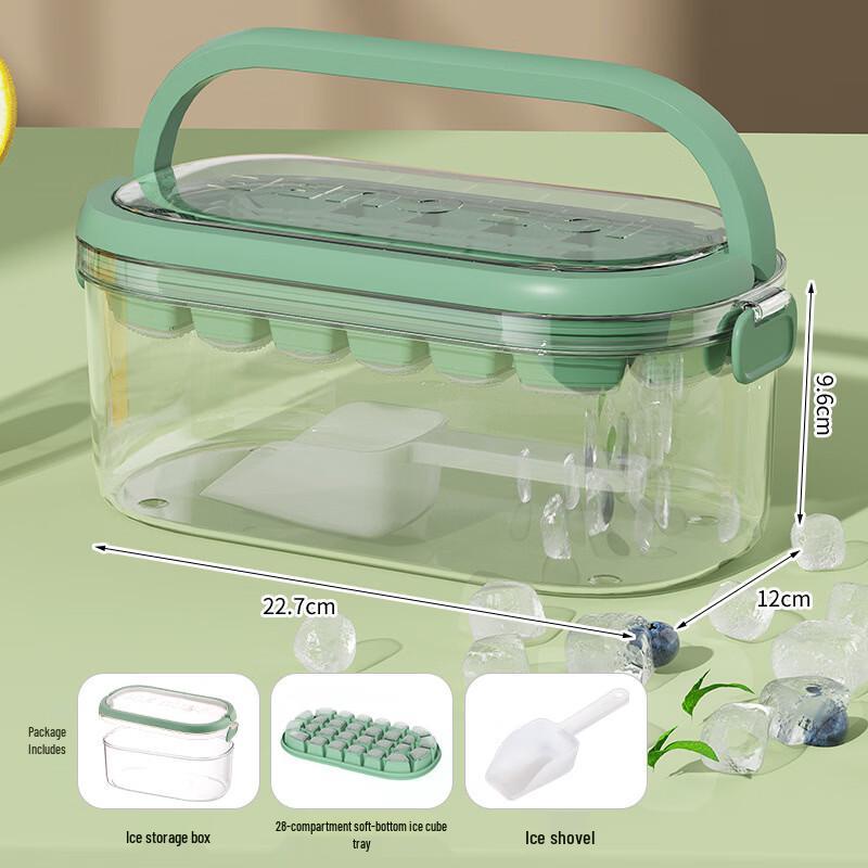 Press-Type Soft-Bottom Silicone Ice Cube Tray