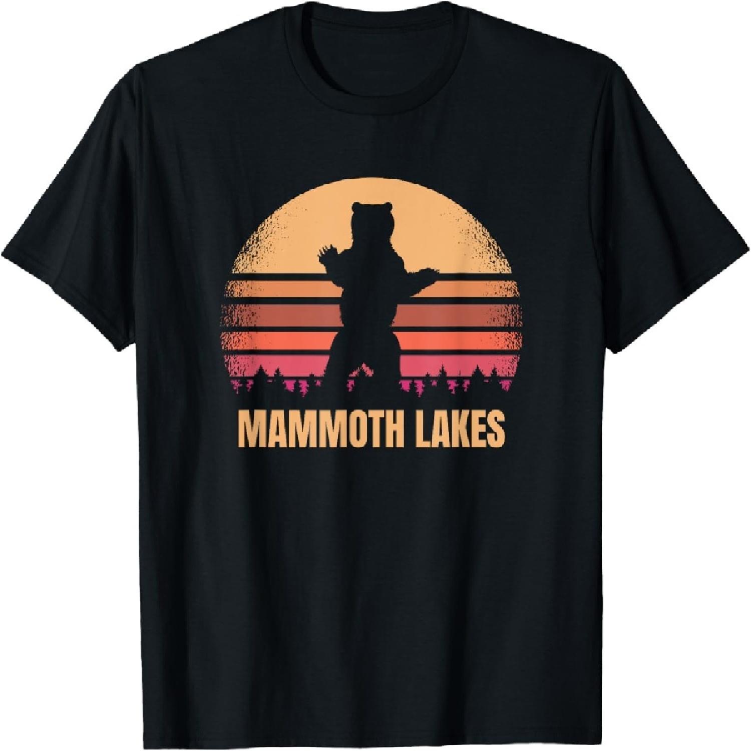 Mammoth Lakes California Bear CA Vintage Distressed Sunset T-Shirt XXXXXL разноцветный