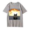Men's funny cat short-sleeved T-shirt - funny and funny