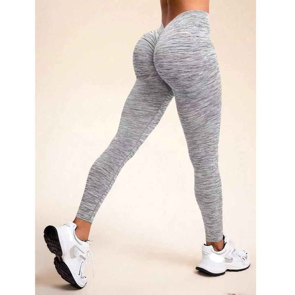 Damskie Sportowe Legginsy do Jogi Podnoszące Pośladki Obcisłe Bezszwowe Spodnie Fitness Outdoor