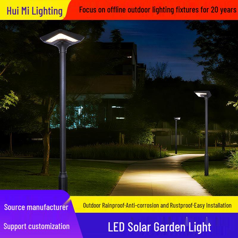 Super Bright Waterproof Solar Street and Courtyard Light for Outdoor Garden and Villa.