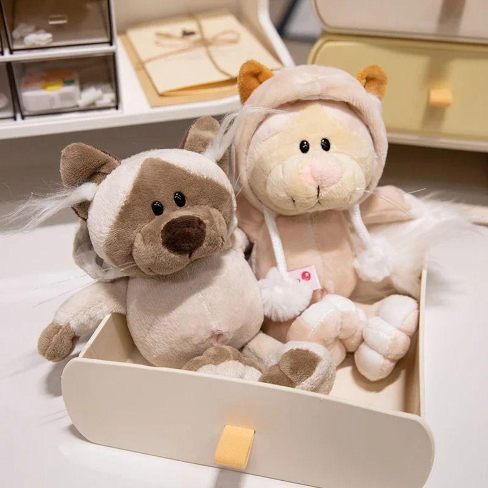 Fluffy Cartoon Animal Plush Doll Q Version Cartoon Sleeping Pillow  Valentine's Day Gifts