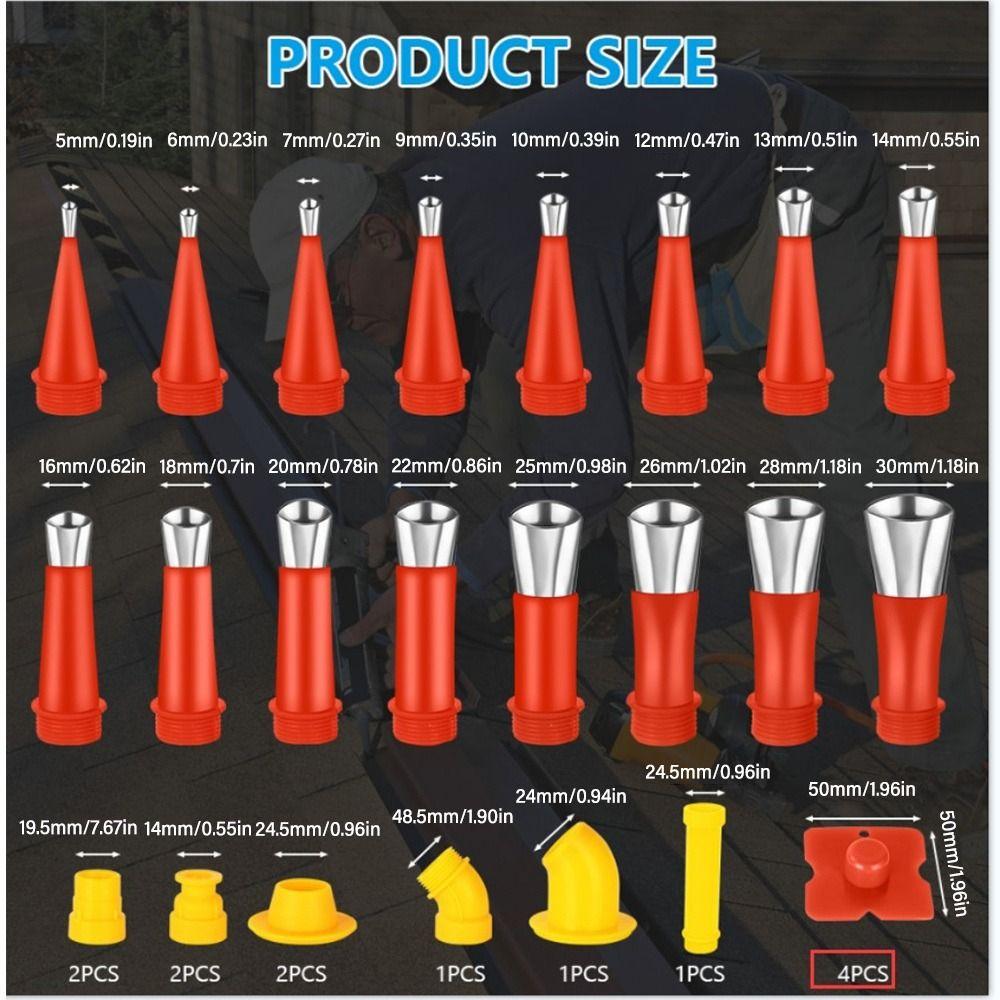 Unelte pentru îmbinare chiuvetă din oțel Vârf pistol de pulverizare Instrument pentru duză din cauciuc Dispozitiv de finisare pentru calafat Aplicator pentru duză