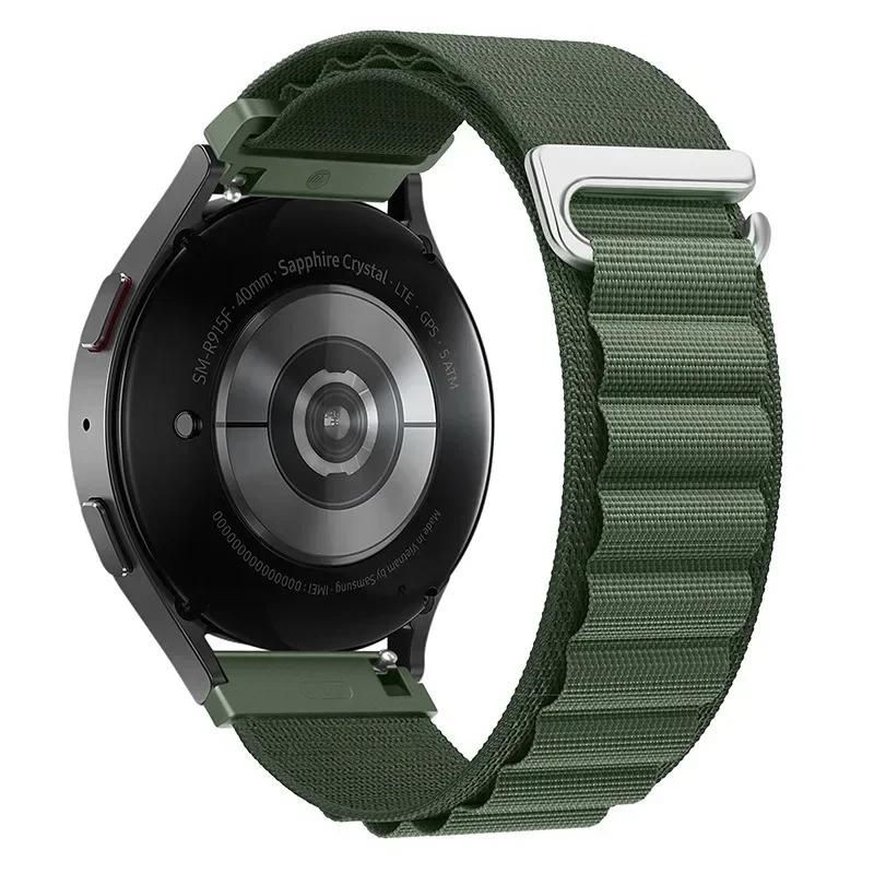 22mm 20mm Alpine Loop Armband für Huawei Watch GT6 Pro/GT6/GT5/GT4 Armband für Samsung Galaxy 7 6 Classic 5 4 Nylon Uhrenarmband