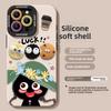 3D Coal Ball Apple 17 Pro Max Phone Case 17 Pro with Lanyard 17 Cute Air Silicone 16 Full Coverage Soft Case