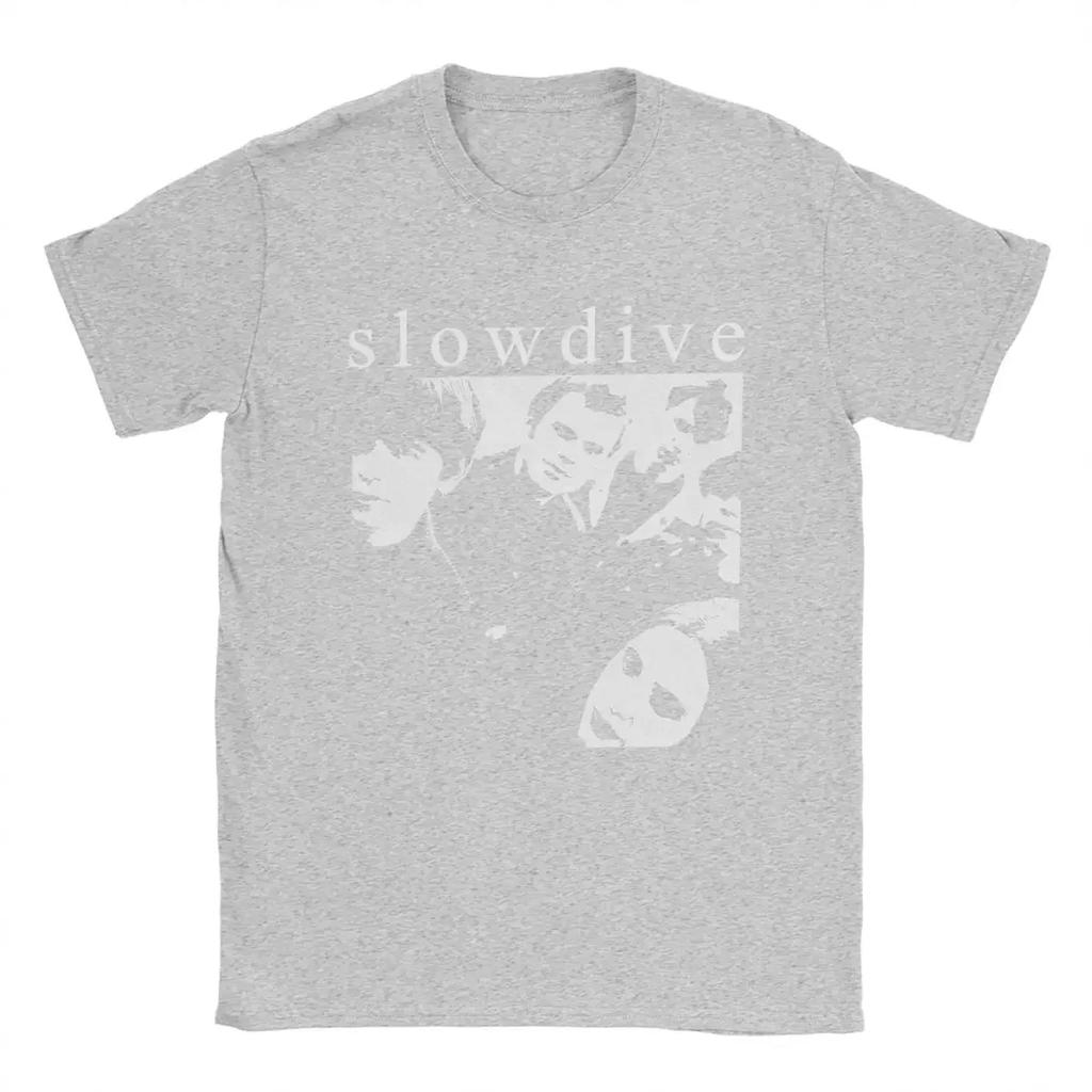 T-Shirt Slowdive Photo Vintage Pure Cotton Tees Short Sleeve T Shirts Round Collar Clothes Original