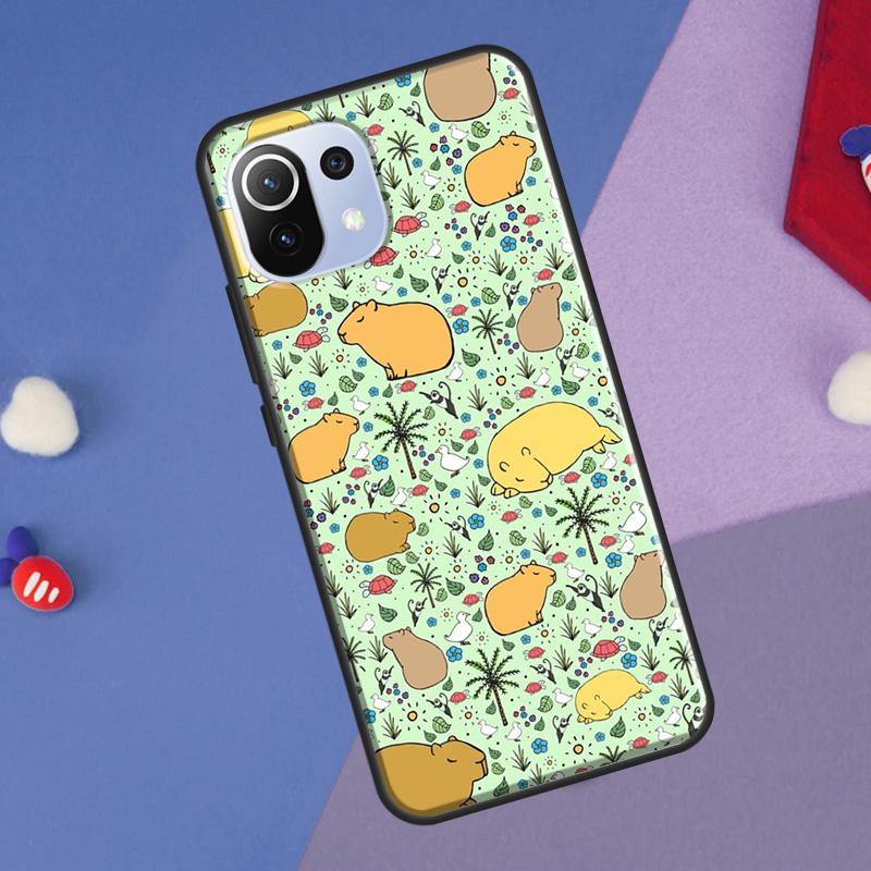 Capybara Lovely Animal Cover For Xiaomi 13 14 Ultra 11T 12T 13T 14T Pro POCO X7 Pro X3 X5 F3 F5 F6 M6 X6 Pro Case