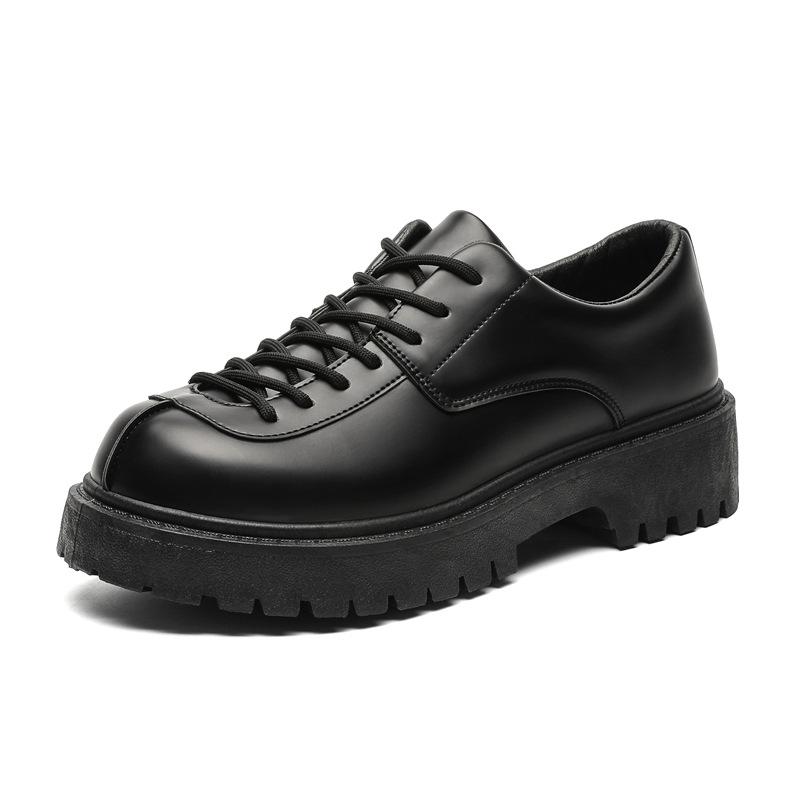 Z spring new derby leather shoes casual big head platform sports Martin boots low top
