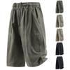 Men's Casual Pants, Summer Lightweight Beach Shorts, Three-quarter Length Shorts