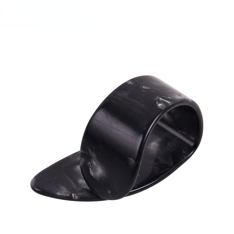 

4 шт. Медиаторы для большого пальца правой руки Медиаторы для пальцев правой руки Набор ногтей Фингерстайл Предотвращение боли Палец Указательный палец чёрный