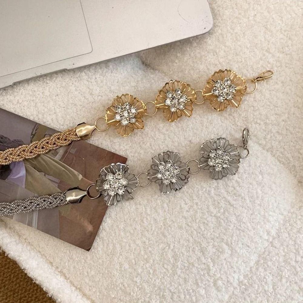 Gold Silver Chain Belt High-end Design Metal Chain Waistband Fashion Dress Belt Chain  Women