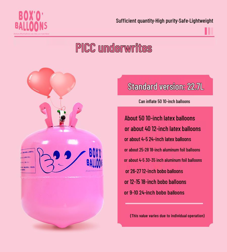 Helium & Nitrogen Tanks with Air Pump for Balloons - Small & Large Sizes for Party Decorations