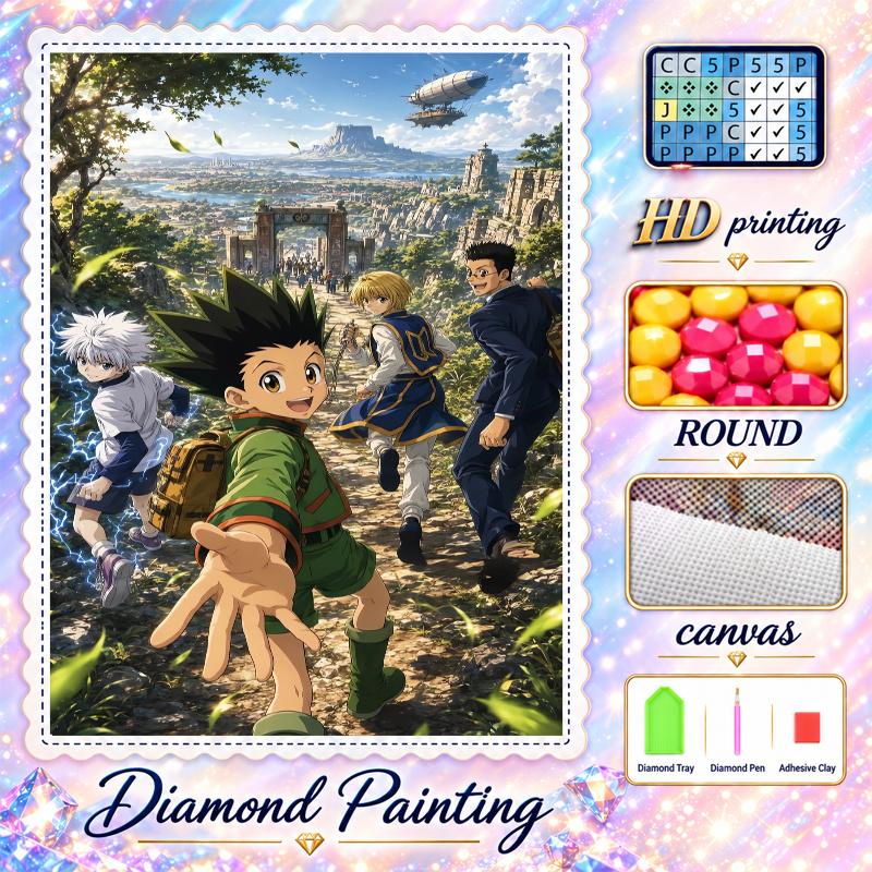 Hunter Hunter Diamond Painting Kit 5D Full Drill DIY Diamond Mosaic Wall Art Home Decor