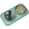 Non-Slip Mat Pet Bowls Stainless Steel Pet Feeder Basin Dog Cat Food Bowl  for Kitten Puppy