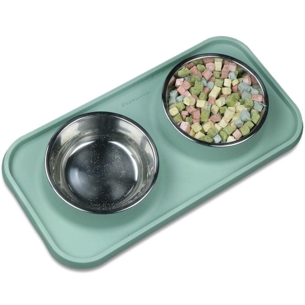 Non-Slip Mat Pet Bowls Stainless Steel Pet Feeder Basin Dog Cat Food Bowl  for Kitten Puppy