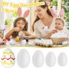 20pcs White Foam Eggs Easter DIY Painting Craft Fake Styrofoam Egg Easter Home Decoration Supplies Kids Birthday Favors Toy Gift
