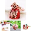 Unique Chinese Style Prosperity Word Keychain For Women Creative Bag Decoration Gift