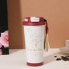500Ml Stainless Steel Insulated Coffee Mug Portable Thermal Cup Travel Mug With Handle Women Coffee Cold&Hot Cup Vacuum Flask