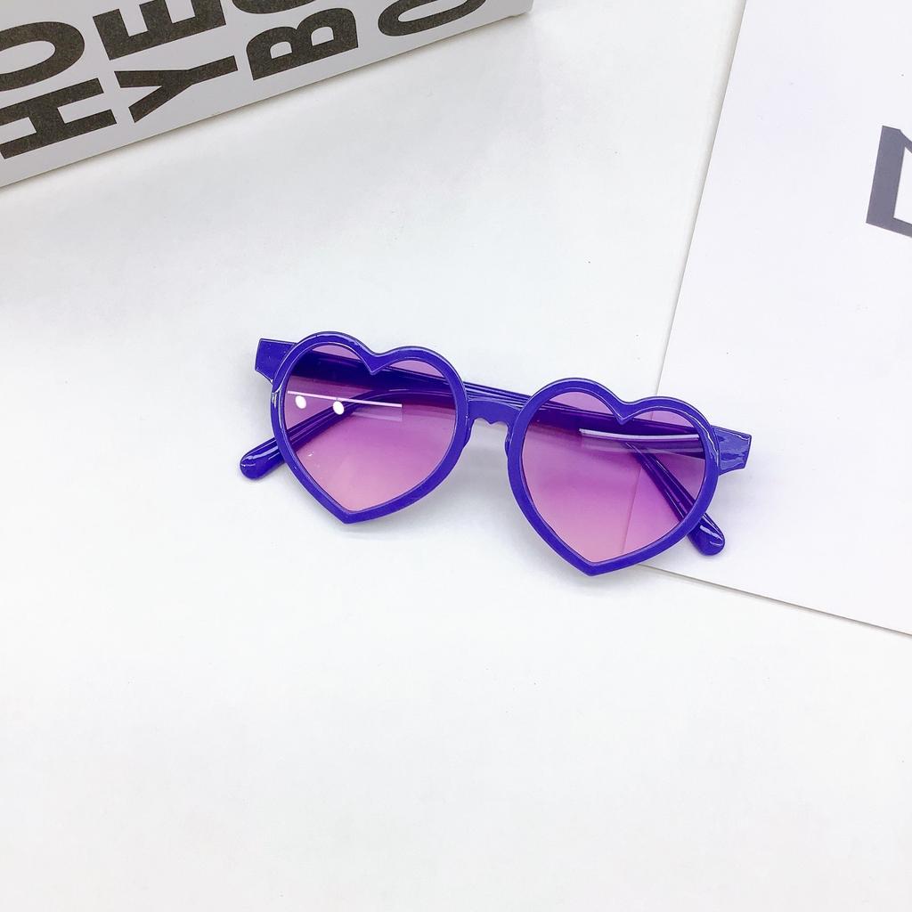 Love Gradient Children'S Sunglasses Baby Sunglasses Candy Colored Glasses Heart Shaped Glasses Jelly Colored Sunglasses
