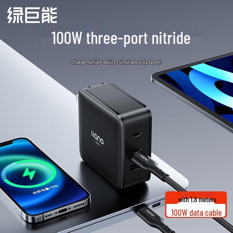 

Green Giant 100W GaN PD Fast Charger