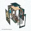 CRESYMME Miniature House Book Nook Kit Wooden DIY 3D Model Craft Underwater Theme