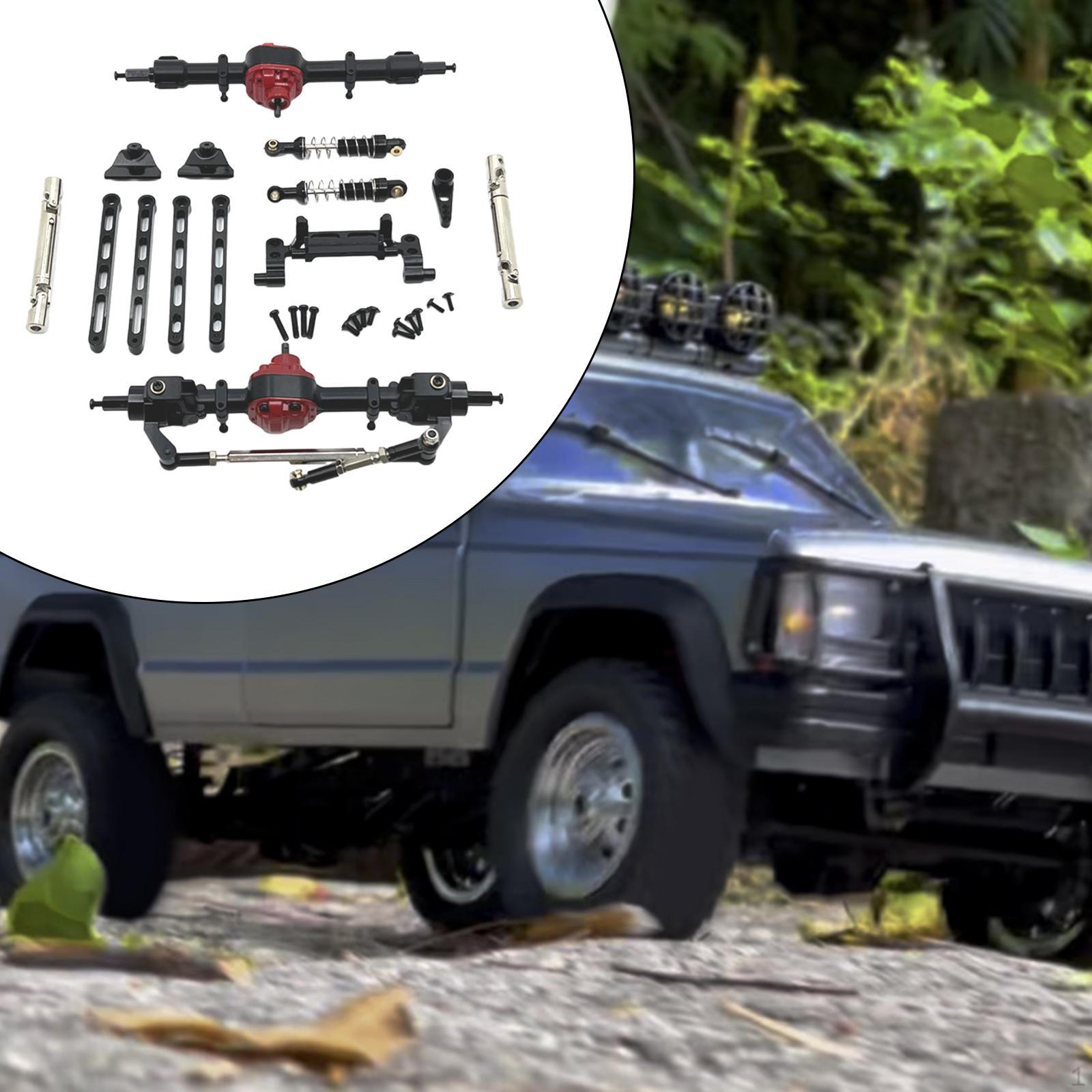 

Металеві комплекти переднього та заднього монтажу для автомобілів із радіоуправлінням у масштабі 1/12 Red