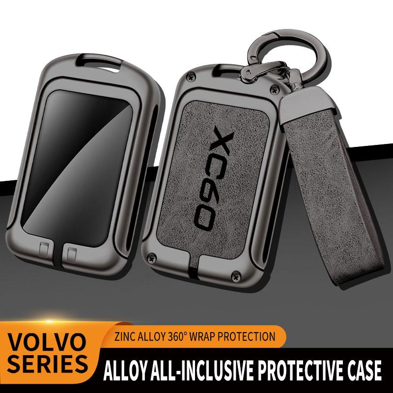 Geeignet für Volvo XC60 Zinklegierung Auto Schlüssel Tasche Abdeckung Fernbedienung Schutzhülle Speziell Schlüsselanhänger Schale Zubehör