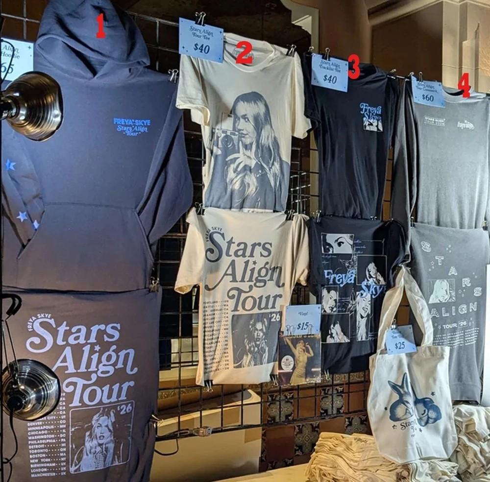 

Sale Freya Skye Stars Align Tour 2026 T-shirt Reprint Unisex T-Shirt L
