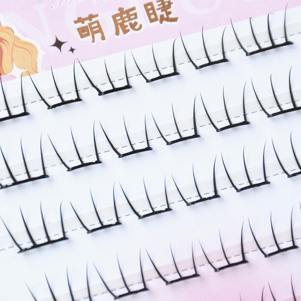 Korean Style False Eyelashes DIY Cat Paw Anime Lashes C Curl Eyelash Cluster for Women Daily Makeup Accessories