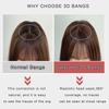 3D Air Bangs Wig Female Seamless High Temperature Hairpiece Head Top Replacement Cover White Hair Fake Bangs