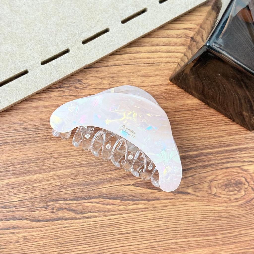 Medium Imitation Acetate Claw Clip for Back-of-Head Bun - Simple Shark Hair Accessory